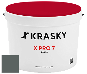 Краска X Pro 7 X Krasky матовая краска для стен и потолков цвет NCS S 7005-B80G 
