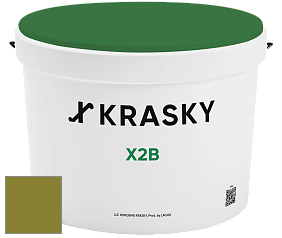 Краска X2B X Krasky глубокоматовая краска для потолков цвет NCS S 3560-G60Y 
