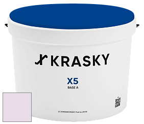 Краска X5 X Krasky матовая краска для стен и потолков цвет NCS S 0515-R40B 