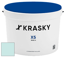 Краска X5 X Krasky матовая краска для стен и потолков цвет NCS S 0515-B50G 
