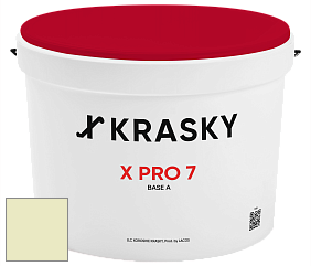 Краска X Pro 7 X Krasky матовая краска для стен и потолков цвет NCS S 0515-G60Y 