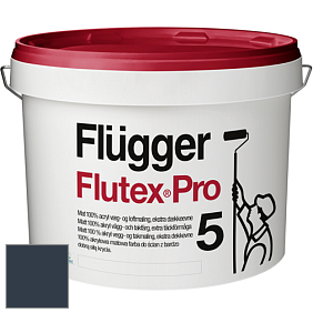 Краска Flugger Flutex Pro 5 матовая краска цвет RAL 5008 