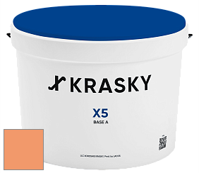 Краска X5 X Krasky матовая краска для стен и потолков цвет NCS S 1050-Y50R 