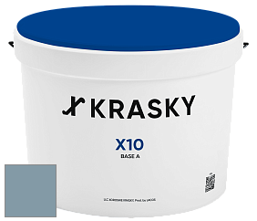 Краска X10 X Krasky шелковисто-матовая краска для стен и потолков цвет 4476 