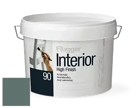 Краска Flugger Interior High Finish 90 акриловая глянцевая эмаль цвет NCS S 6010-B70G 