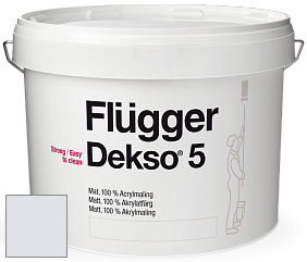 Краска Flugger Dekso 5 матовая краска цвет NCS S 0804-R70B 