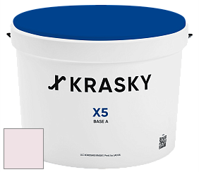 Краска X5 X Krasky матовая краска для стен и потолков цвет NCS S 0507-R20B 