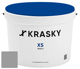 Краска X5 X Krasky матовая краска для стен и потолков цвет RAL 9022 
