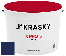 Краска X PRO 5 X Krasky матовая краска для стен и потолков цвет RAL 5013 