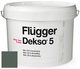 Краска Flugger Dekso 5 матовая краска цвет NCS S 7010-G10Y 