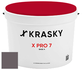 Краска X Pro 7 X Krasky матовая краска для стен и потолков цвет NCS S 7005-R20B 