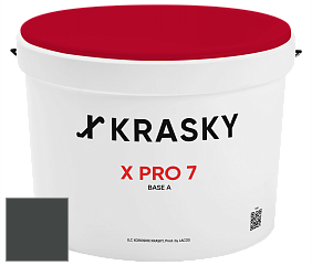 Краска X Pro 7 X Krasky матовая краска для стен и потолков цвет NCS S 8502-G 