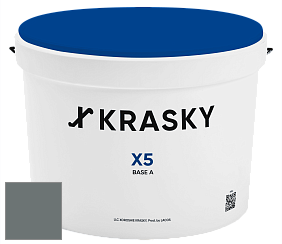 Краска X5 X Krasky матовая краска для стен и потолков цвет NCS S 6005-B50G 