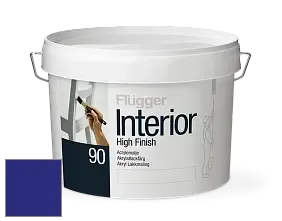 Краска Flugger Interior High Finish 90 акриловая глянцевая эмаль цвет RAL 5002 