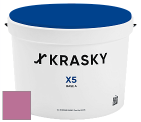 Краска X5 X Krasky матовая краска для стен и потолков цвет NCS S 2050-R30B 