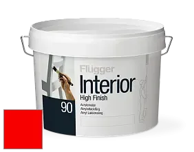 Краска Flugger Interior High Finish 90 акриловая глянцевая эмаль цвет RAL 3024 