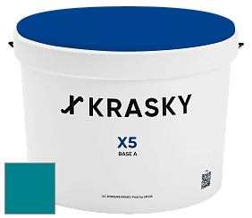 Краска X5 X Krasky матовая краска для стен и потолков цвет NCS S 3060-B20G 