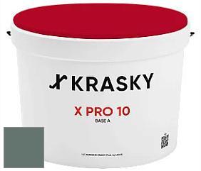 Краска X Pro 10 X Krasky матовая краска для стен и потолков цвет NCS S 6010-B90G 