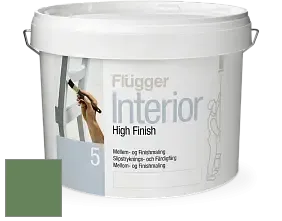 Краска Flugger Interior High Finish 5 матовая акриловая краска-грунт цвет RAL 6011 