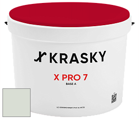 Краска X Pro 7 X Krasky матовая краска для стен и потолков цвет NCS S 1005-G20Y 