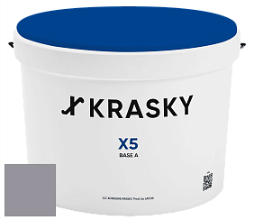 Краска X5 X Krasky матовая краска для стен и потолков цвет NCS S 4010-R50B 