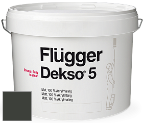 Краска Flugger Dekso 5 матовая краска цвет RAL 6015 