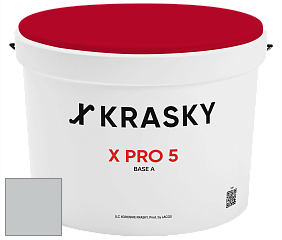 Краска X PRO 5 X Krasky матовая краска для стен и потолков цвет NCS S 2002-B50G 