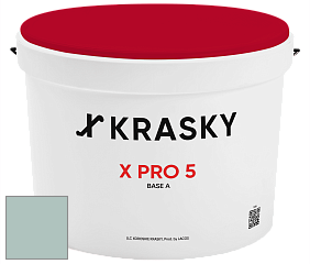 Краска X PRO 5 X Krasky матовая краска для стен и потолков цвет NCS S 2010-B70G 