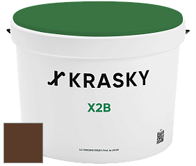 Краска X2B X Krasky глубокоматовая краска для потолков цвет RAL 8011 