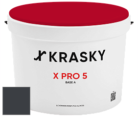 Краска X PRO 5 X Krasky матовая краска для стен и потолков цвет NCS S 8505-R80B 