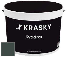 Краска X2B Kvadrat X Krasky матовая краска для потолков глубокого чёрного цвета цвет NCS S 8010-B90G 
