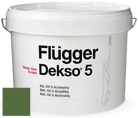 Краска Flugger Dekso 5 матовая краска цвет NCS S 4550-G30Y 