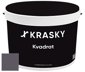 Краска X2B Kvadrat X Krasky матовая краска для потолков глубокого чёрного цвета цвет NCS S 7010-R50B 