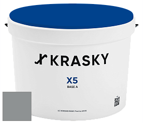 Краска X5 X Krasky матовая краска для стен и потолков цвет NCS S 4502-B50G 