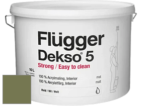 Краска Flugger Dekso 5 матовая краска цвет NCS S 5030-G50Y 