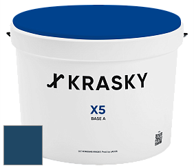 Краска X5 X Krasky матовая краска для стен и потолков цвет RAL 5001 