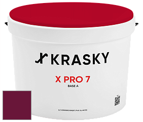 Краска X Pro 7 X Krasky матовая краска для стен и потолков цвет RAL 4004 
