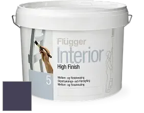 Краска Flugger Interior High Finish 5 матовая акриловая краска-грунт цвет NCS S 7020-R60B 