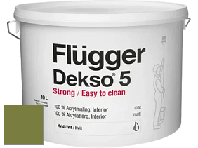 Краска Flugger Dekso 5 матовая краска цвет NCS S 4050-G50Y 