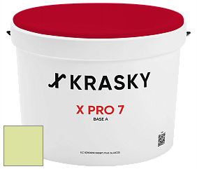 Краска X Pro 7 X Krasky матовая краска для стен и потолков цвет NCS S 0530-G50Y 