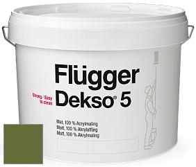 Краска Flugger Dekso 5 матовая краска цвет NCS S 4550-G40Y 