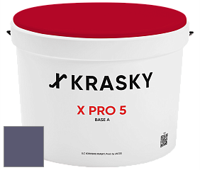 Краска X PRO 5 X Krasky матовая краска для стен и потолков цвет NCS S 6020-R60B 