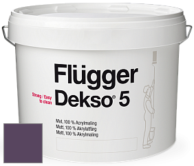 Краска Flugger Dekso 5 матовая краска цвет NCS S 6030-R50B 