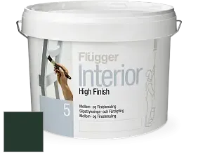 Краска Flugger Interior High Finish 5 матовая акриловая краска-грунт цвет RAL 6009 