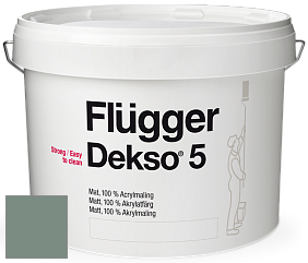 Краска Flugger Dekso 5 матовая краска цвет 4497 