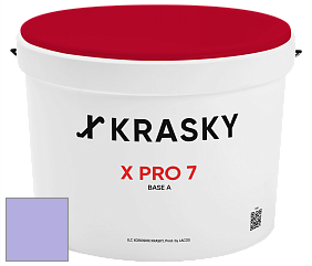 Краска X Pro 7 X Krasky матовая краска для стен и потолков цвет NCS S 1040-R60B 