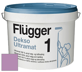 Краска Flugger Dekso 1 ультраматовая краска цвет NCS S 2040-R40B 