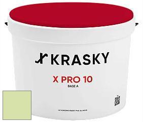 Краска X Pro 10 X Krasky матовая краска для стен и потолков цвет NCS S 0530-G40Y 