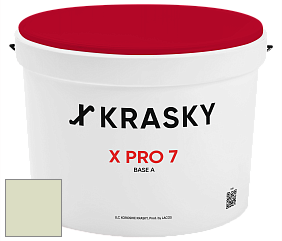 Краска X Pro 7 X Krasky матовая краска для стен и потолков цвет NCS S 1010-G50Y 