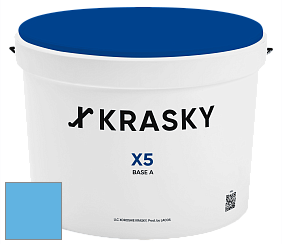 Краска X5 X Krasky матовая краска для стен и потолков цвет NCS S 1050-R90B 